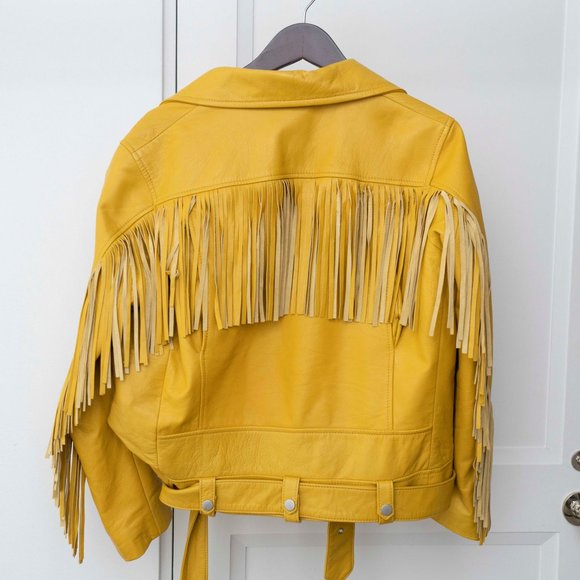 Ellie Mae Studios "Fleetwood" Leather Jacket - Size 4 - Picture 1 of 4